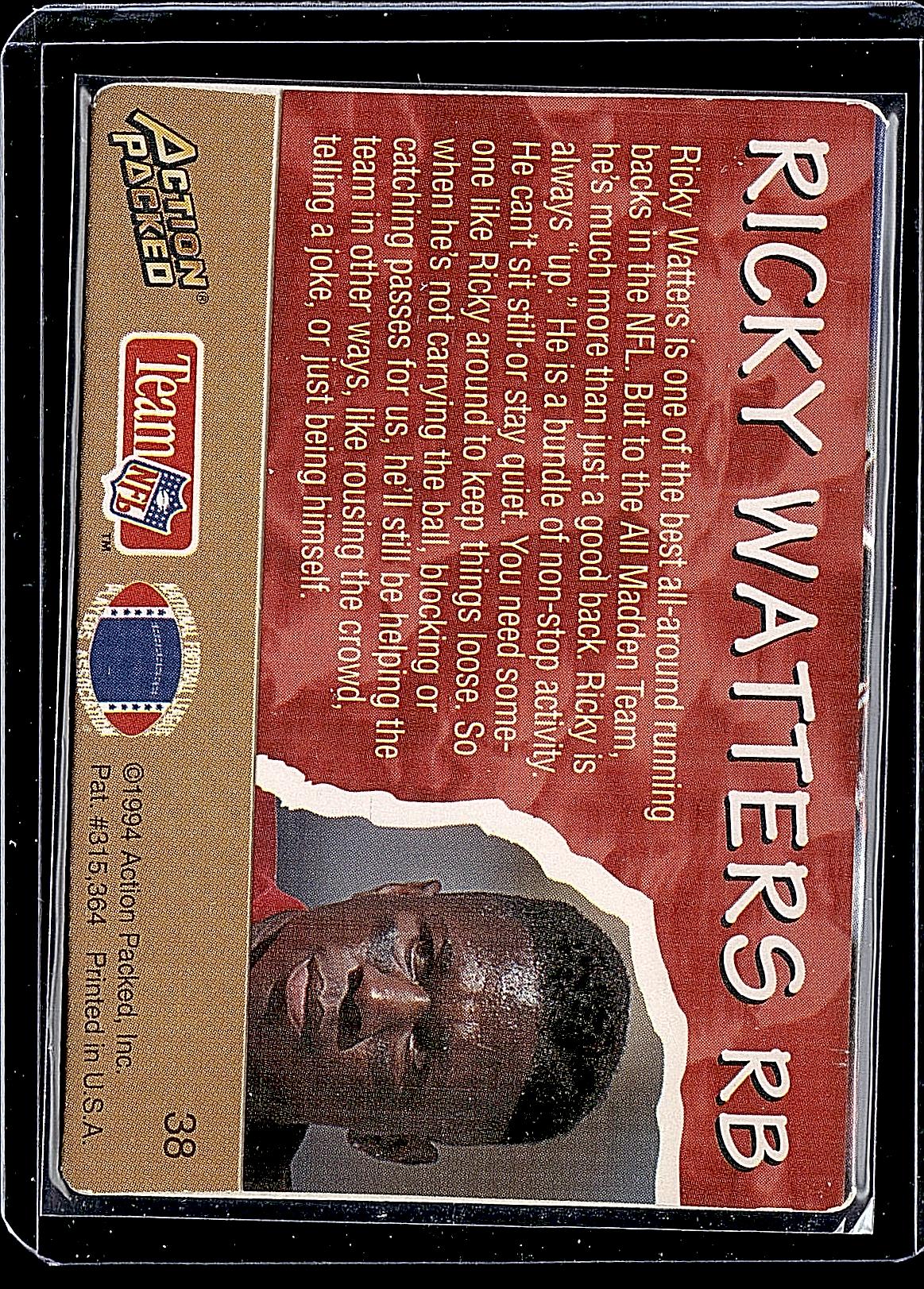 1994 Action Packed All-Madden #38 Ricky Watters