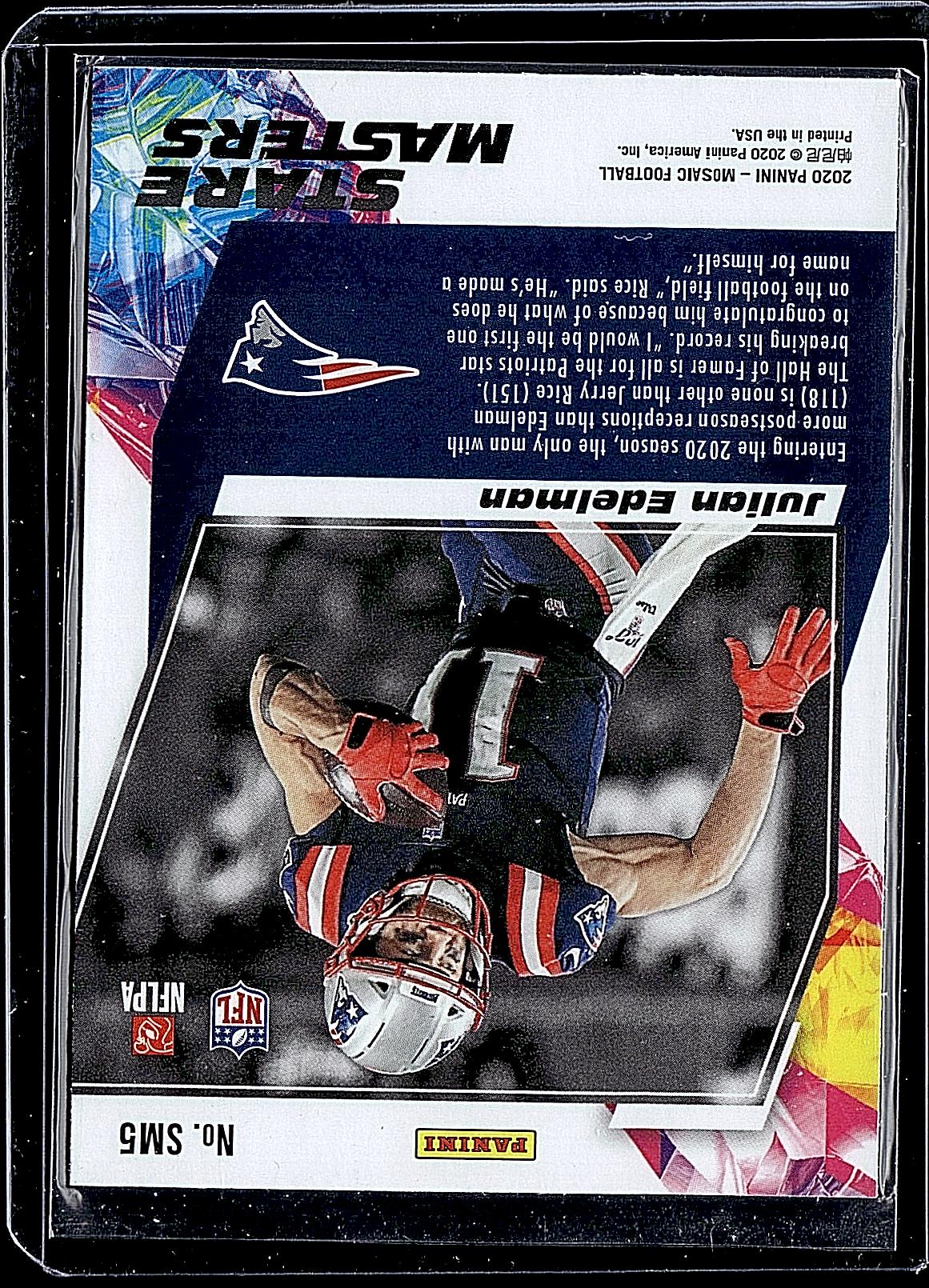2020 Panini Mosaic #SM5 Julian Edelman Stare Masters