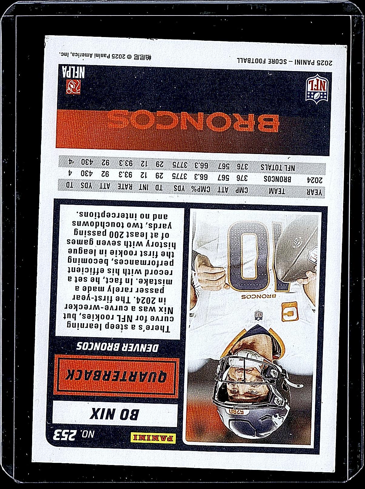 2025 Score #253 Bo Nix