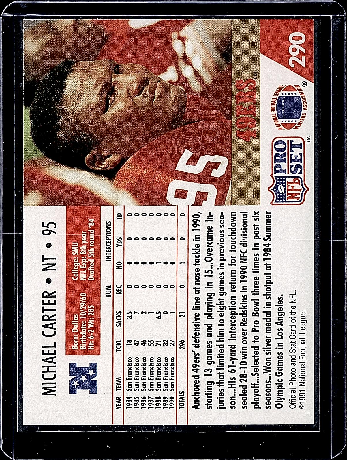 1991 Pro Set #290 Michael Carter