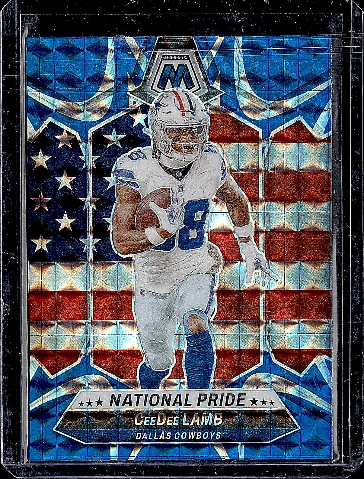 2024 Panini Mosaic #262 CeeDee Lamb Mosaic Reactive Blue