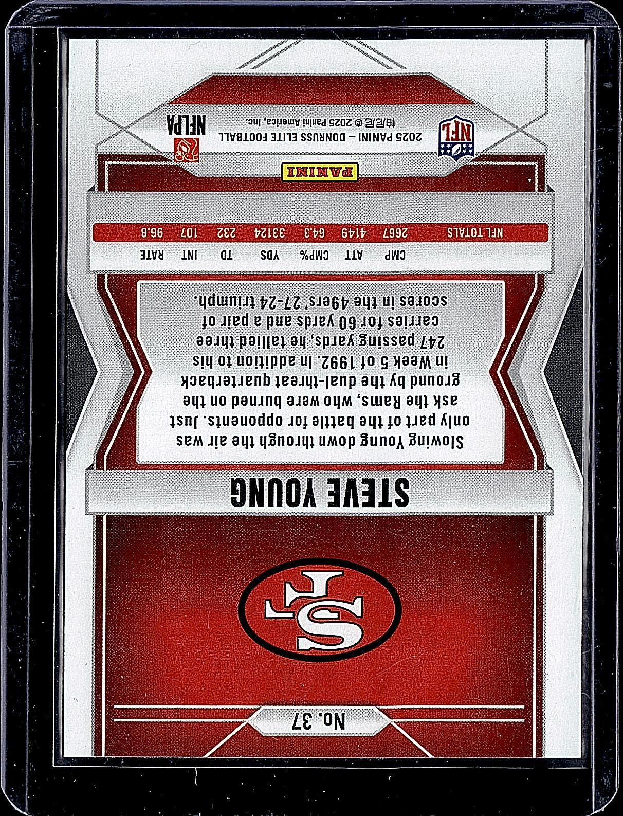 2025 Donruss Elite #37 Steve Young