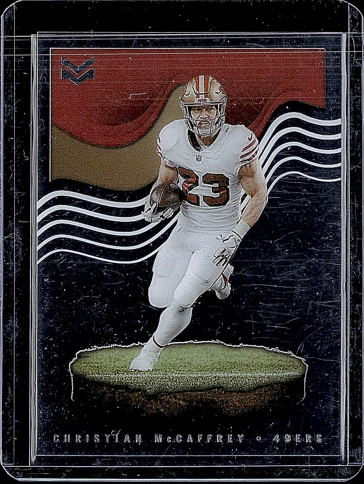 2022 Panini Chronicles #MAG-13 Christian McCaffrey Magnitude Purple #/49
