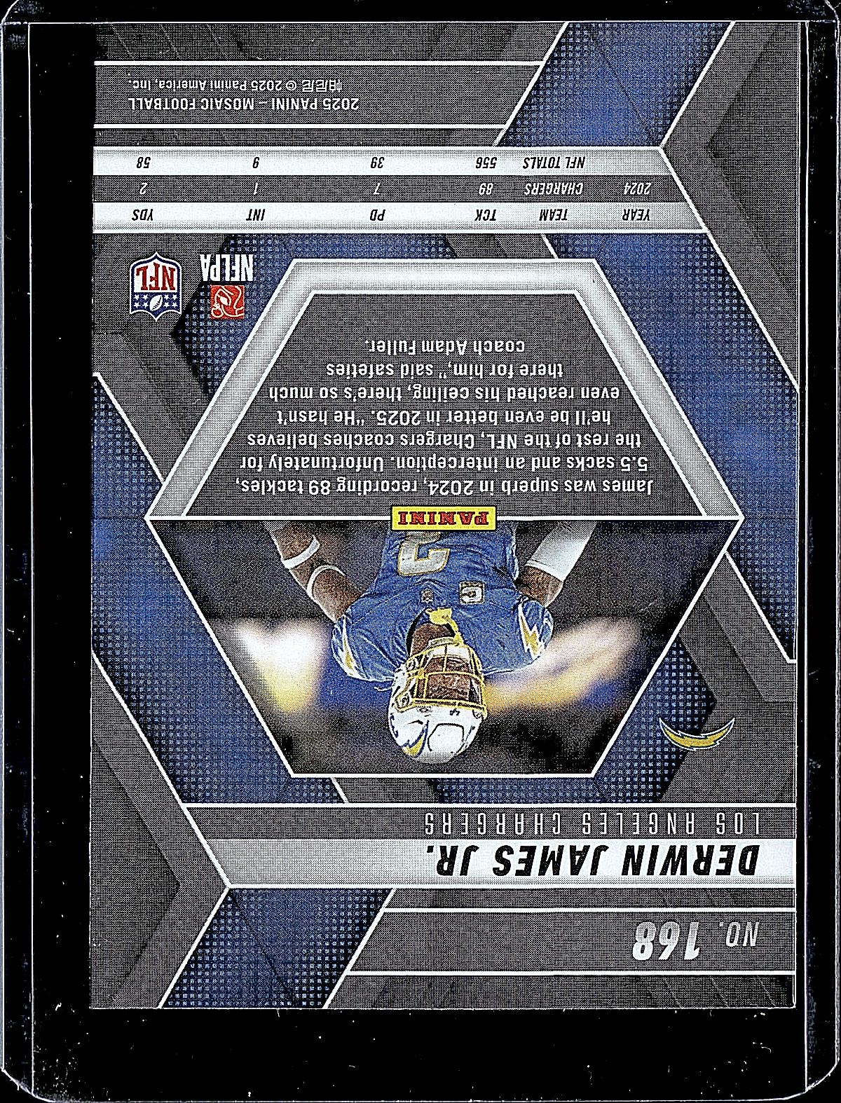 2025 Panini Mosaic #168 Derwin James Jr.