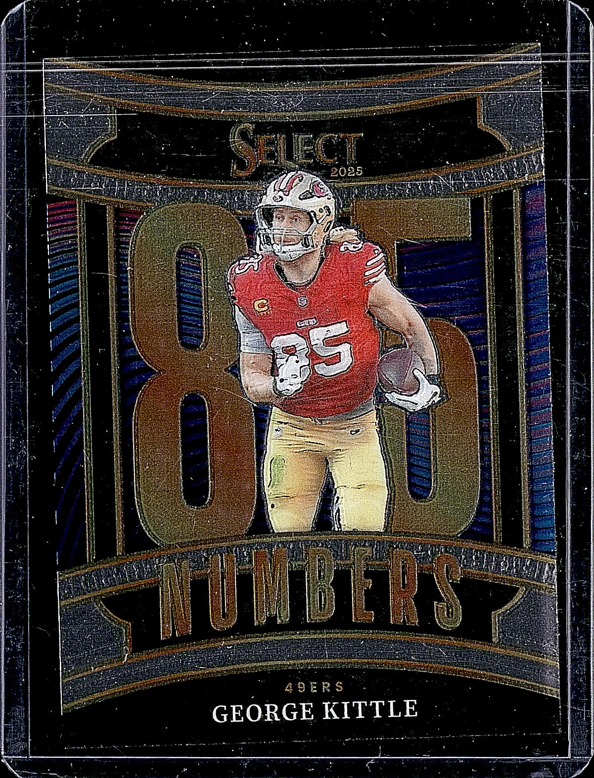 2025 Panini Select #19 George Kittle Select Numbers