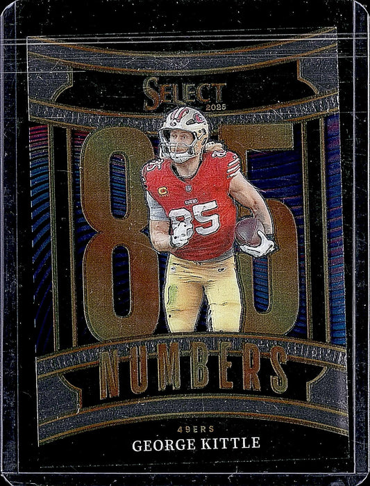 2025 Panini Select #19 George Kittle Select Numbers