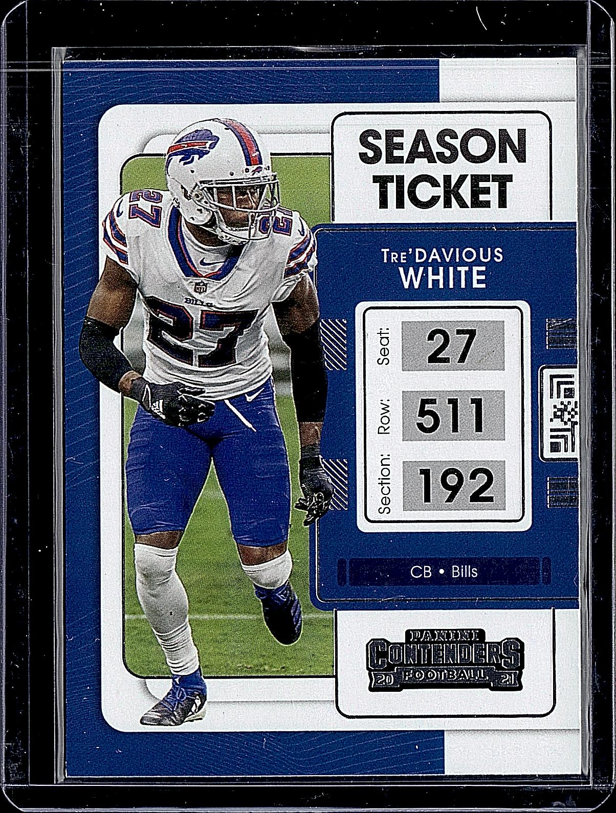 2021 Panini Contenders #12 Tre'Davious White Championship Ticket #/99