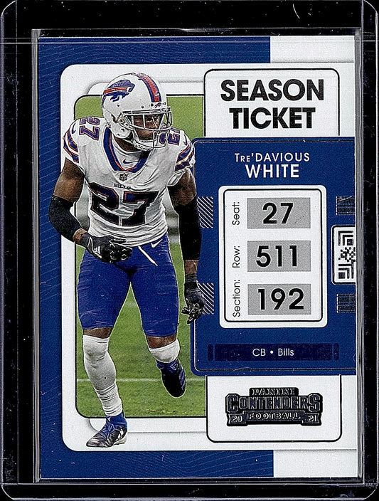 2021 Panini Contenders #12 Tre'Davious White Championship Ticket #/99