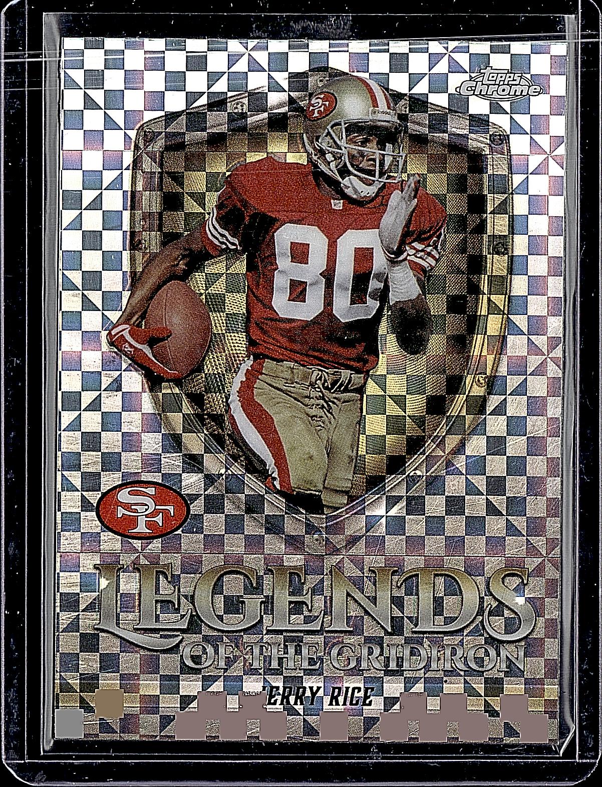 2025 Topps Chrome #LOG-21 Jerry Rice Legends of the Gridiron Refractor