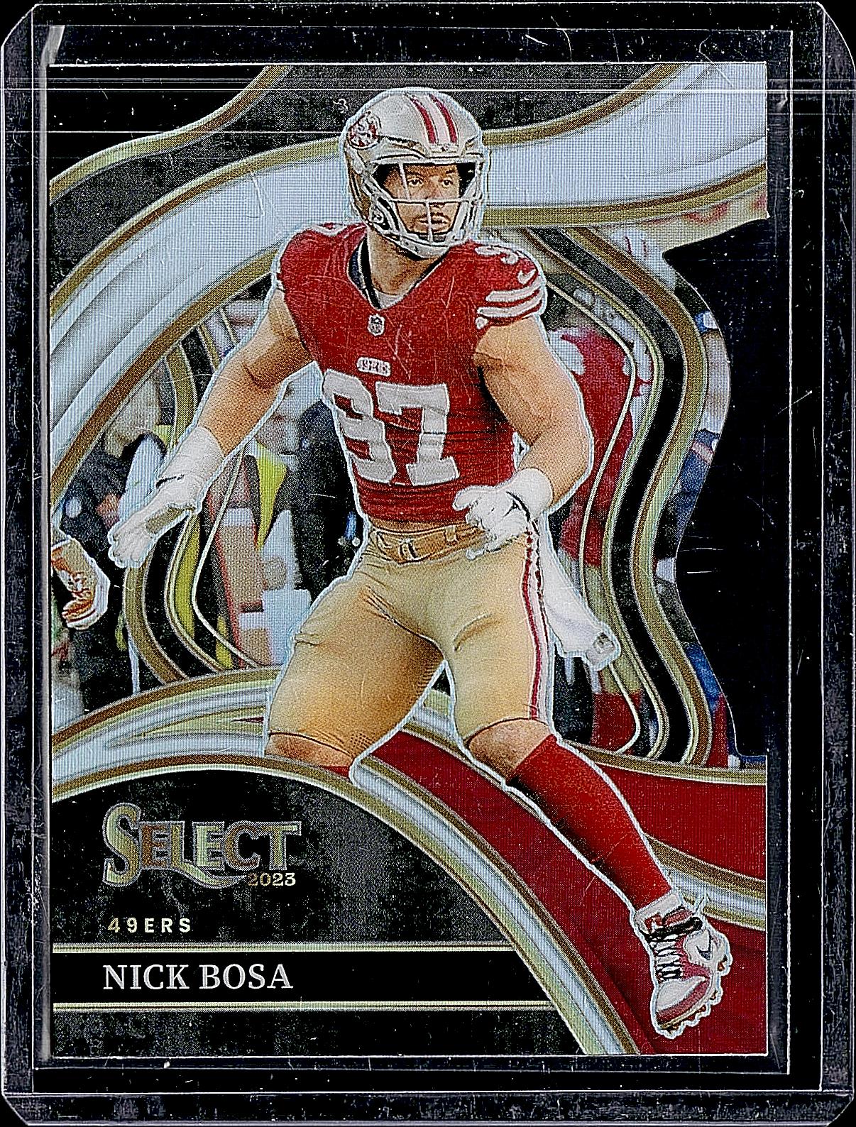 2023 Panini Select #230 Nick Bosa Silver Prizms Die Cuts
