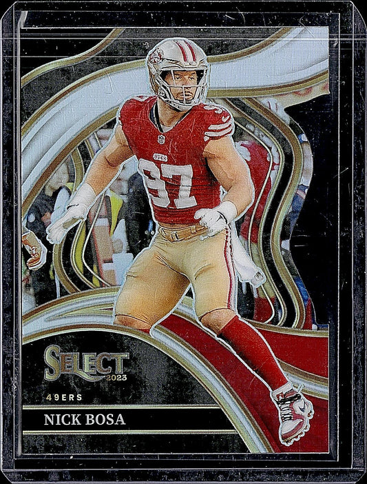 2023 Panini Select #230 Nick Bosa Silver Prizms Die Cuts
