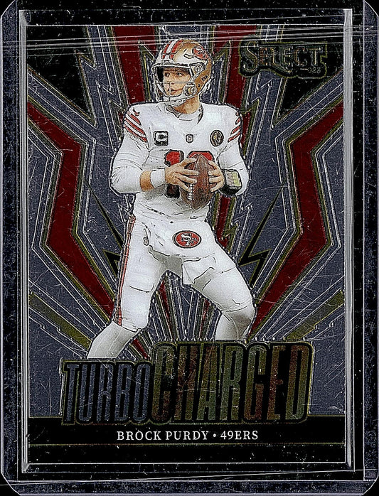 2023 Panini Select #TUR-BPU Brock Purdy Turbocharged
