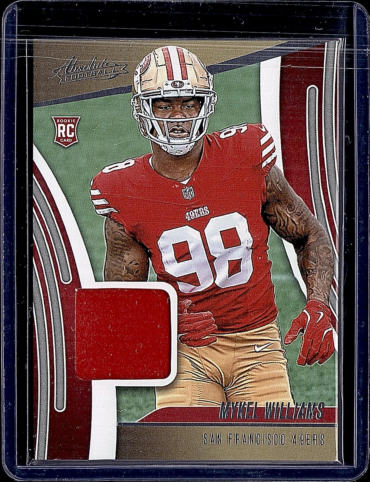 2025 Panini Absolute #ARM-MWS Mykel Williams Absolute Rookie Materials
