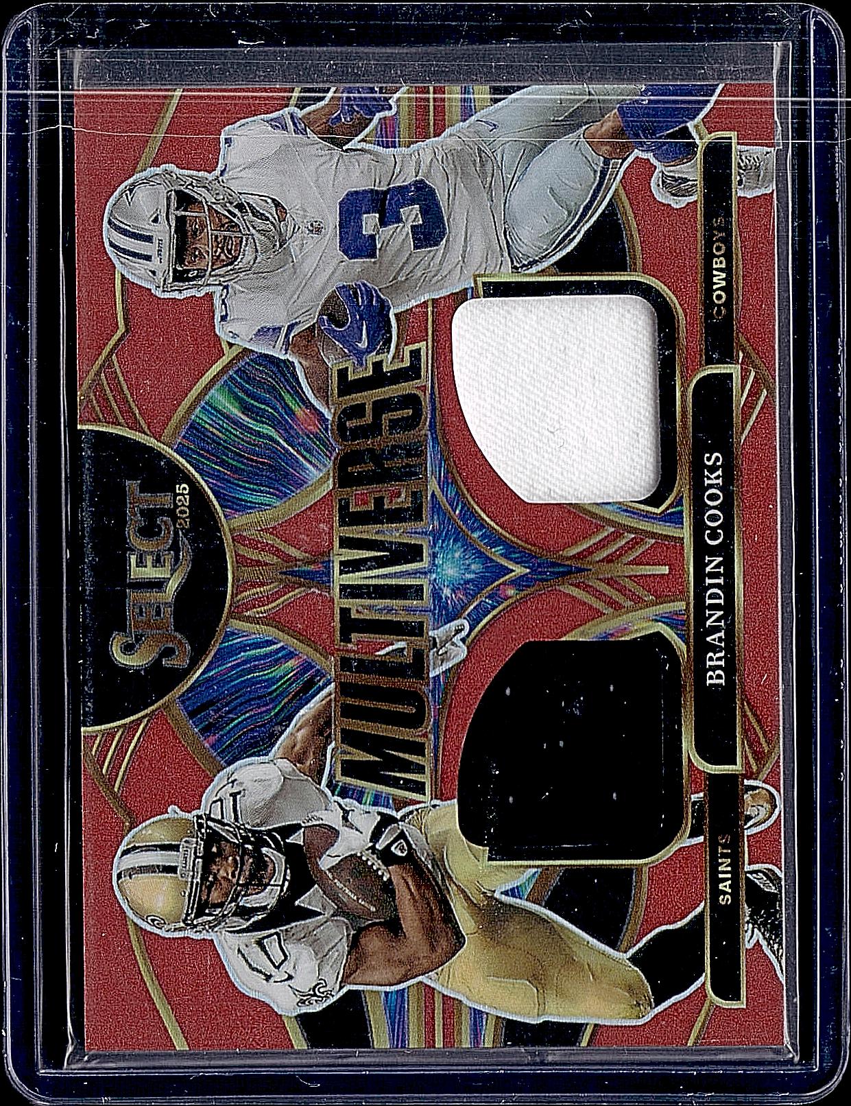 2025 Panini Select #MVJ-BCS Brandin Cooks Multiverse Jerseys Red Prizm