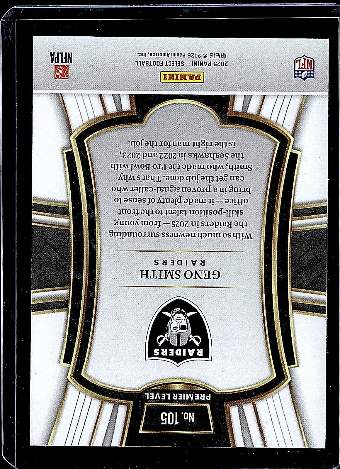 2025 Panini Select #105 Geno Smith