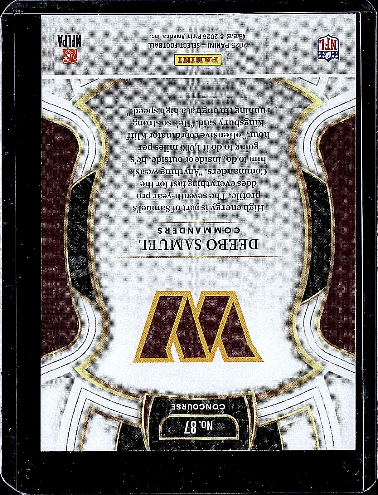 2025 Panini Select #87 Deebo Samuel