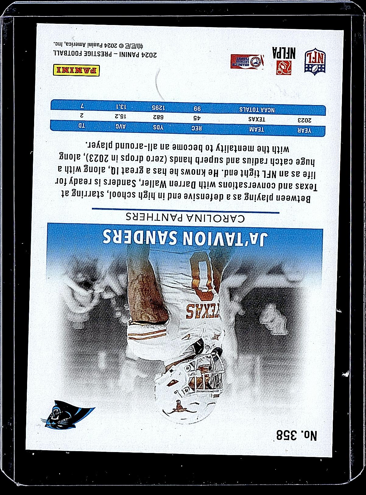2024 Panini Prestige #358 Ja'Tavion Sanders