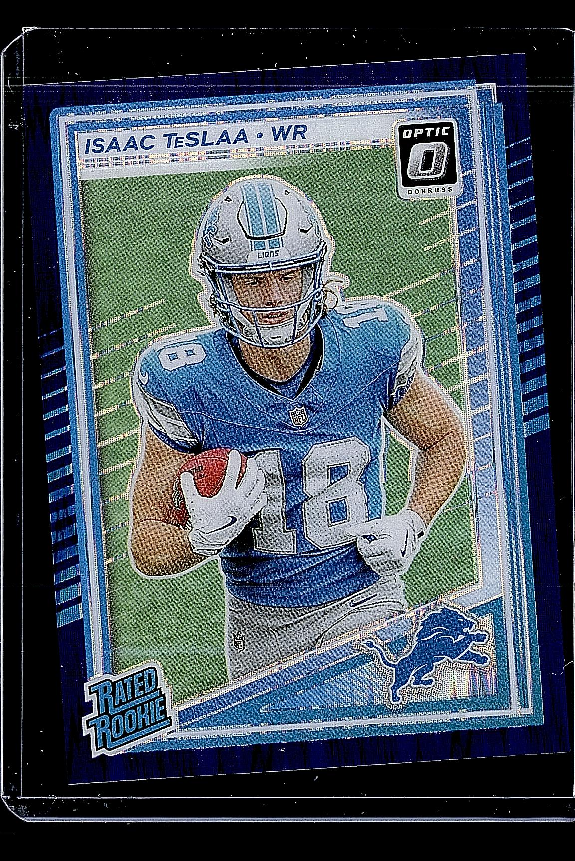 2025 Donruss Optic #219 Isaac TeSlaa Blue Hyper