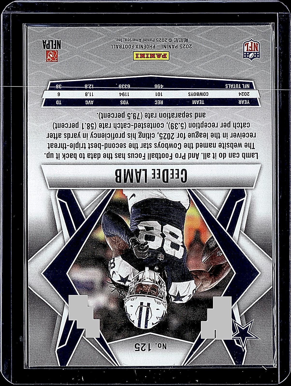 2025 Panini Phoenix #125 CeeDee Lamb