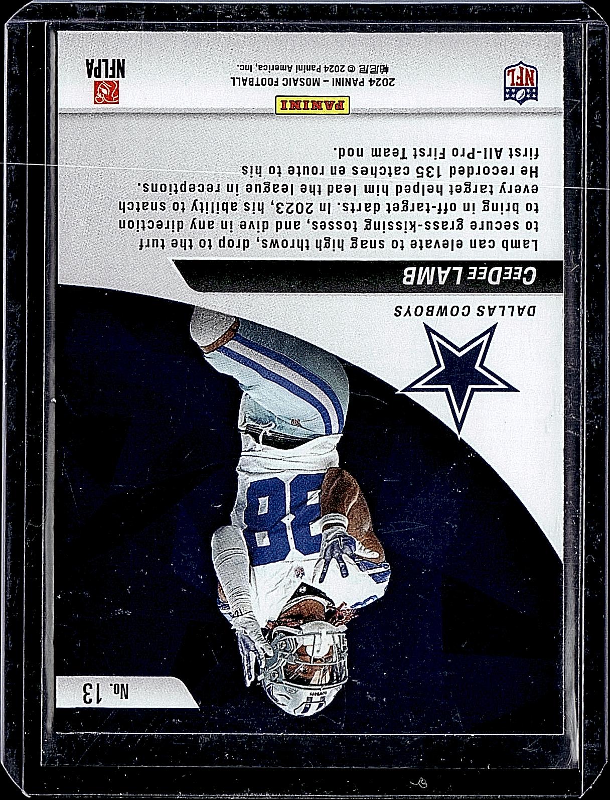 2024 Panini Mosaic #13 CeeDee Lamb Elevate