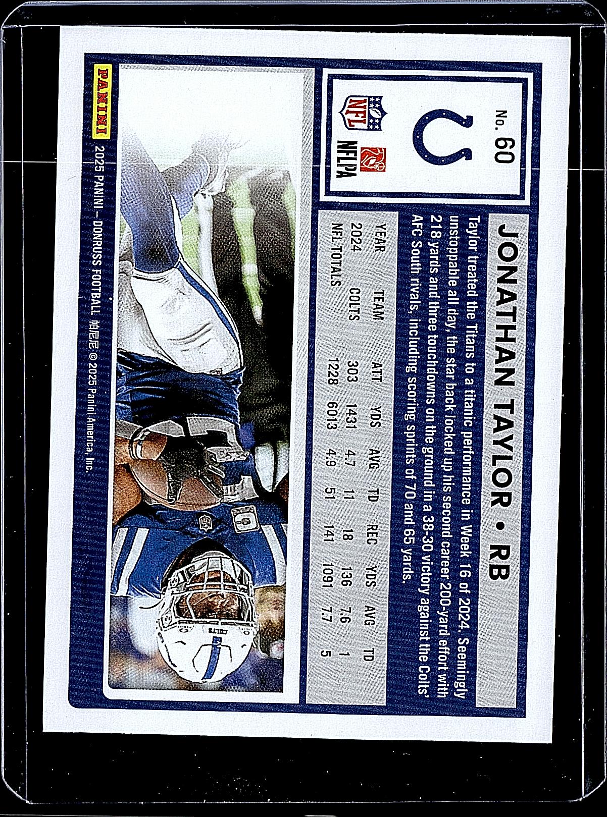 2025 Donruss #60 Jonathan Taylor