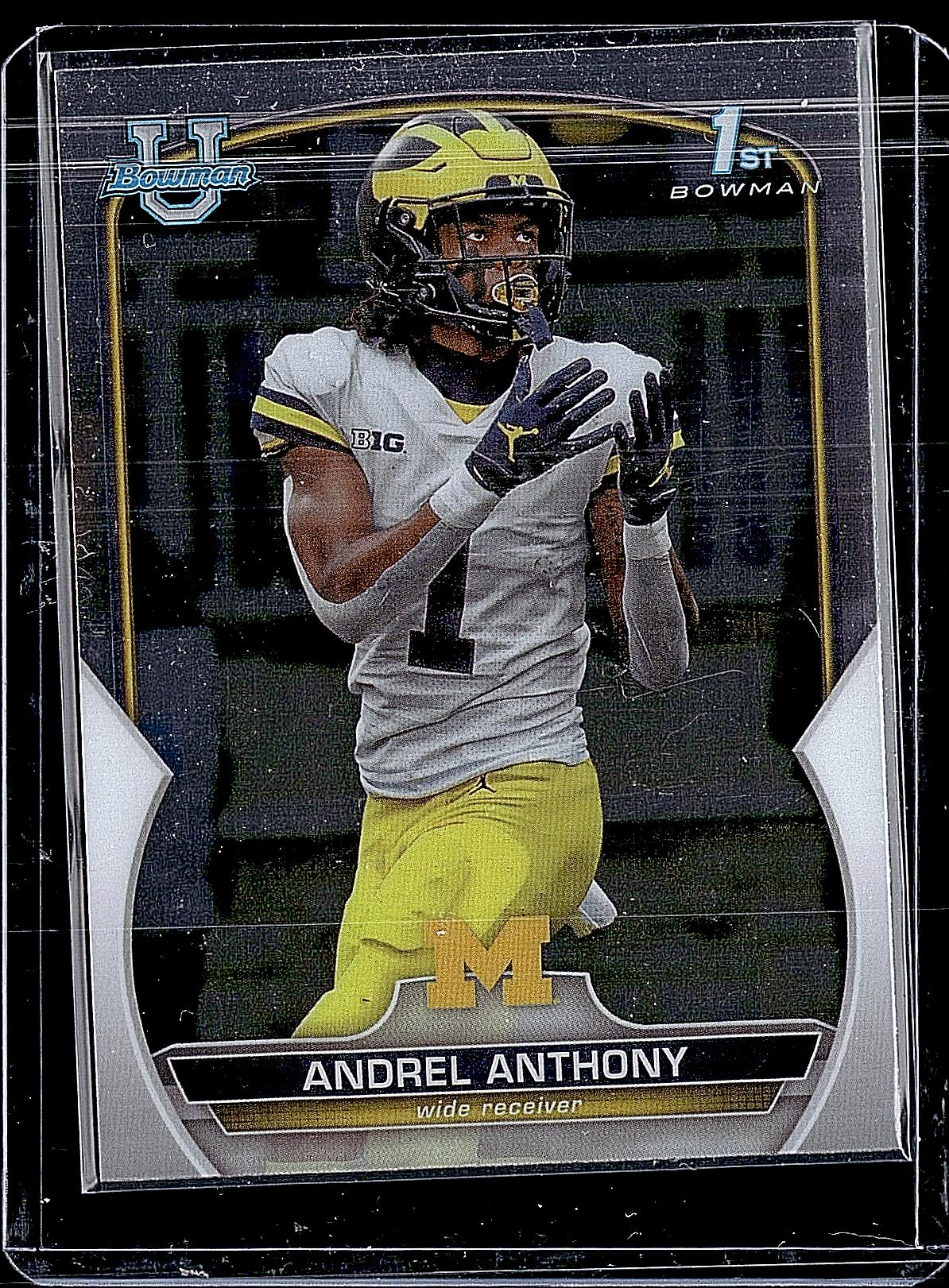 2022 Bowman University Chrome #63 Andrel Anthony