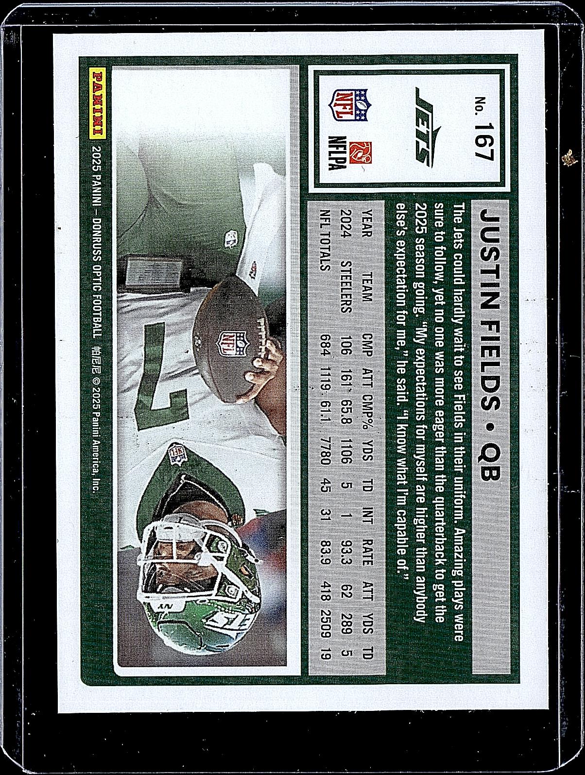 2025 Donruss Optic #167 Justin Fields