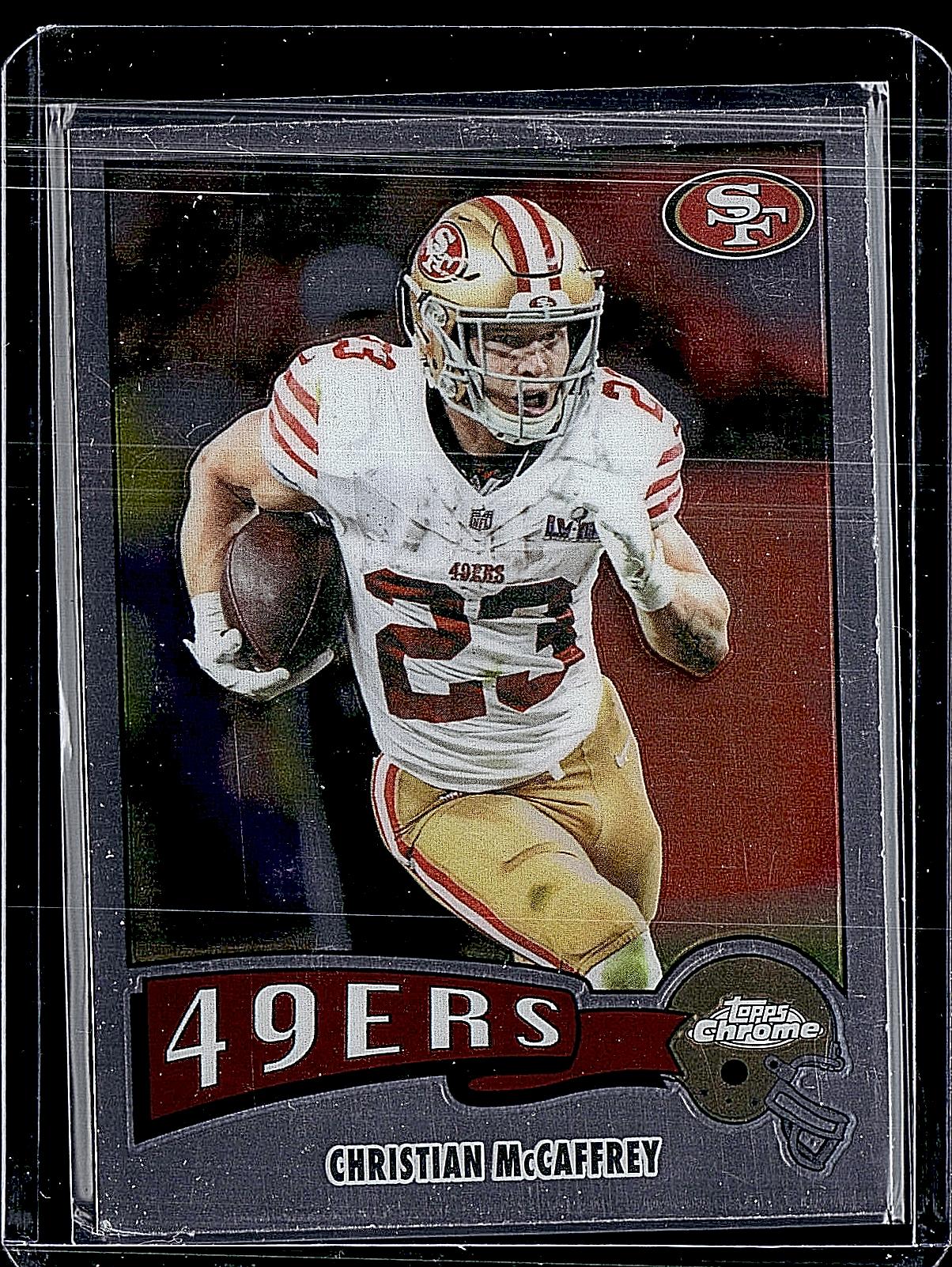 2025 Topps Chrome #1975-29 Christian McCaffrey 1975 Topps Refractor