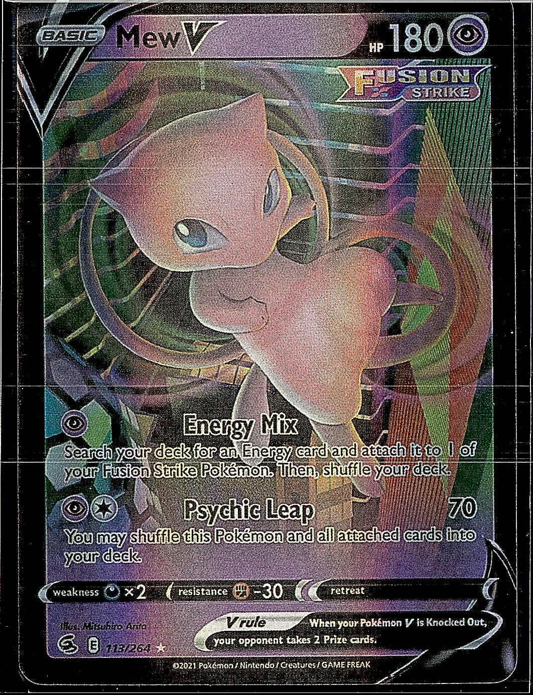 SWSH08: Fusion Strike #113/264 Mew V