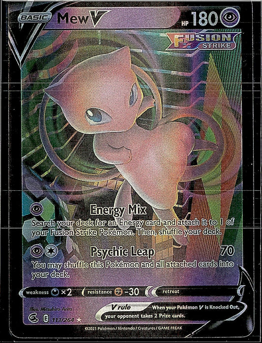 SWSH08: Fusion Strike #113/264 Mew V