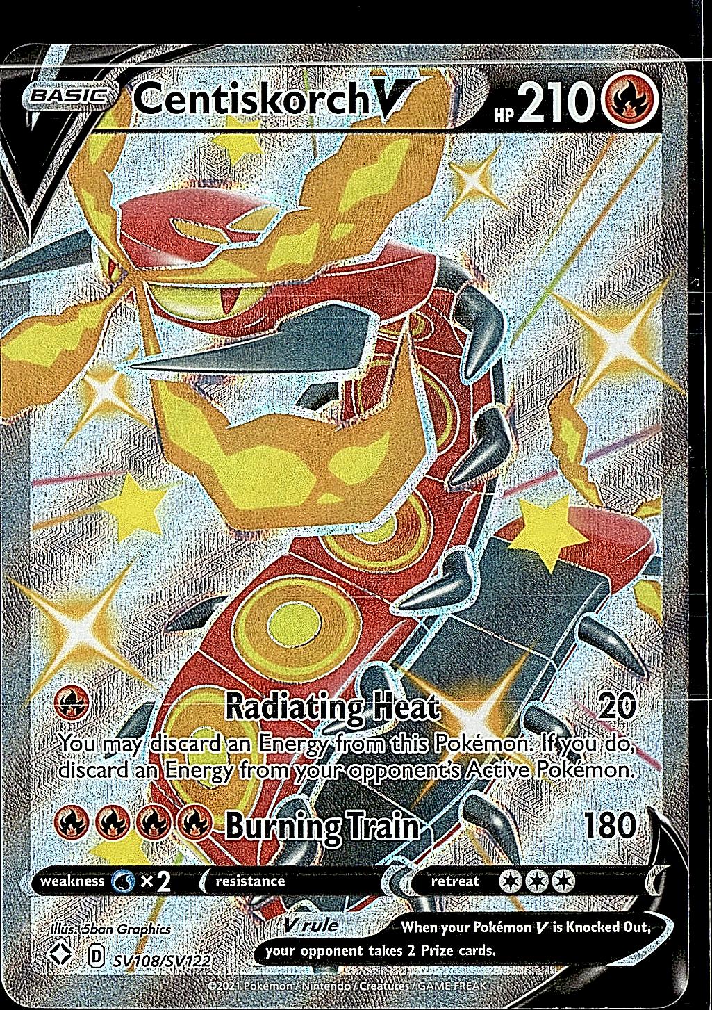 Shining Fates: Shiny Vault #SV108/SV122 Centiskorch V
