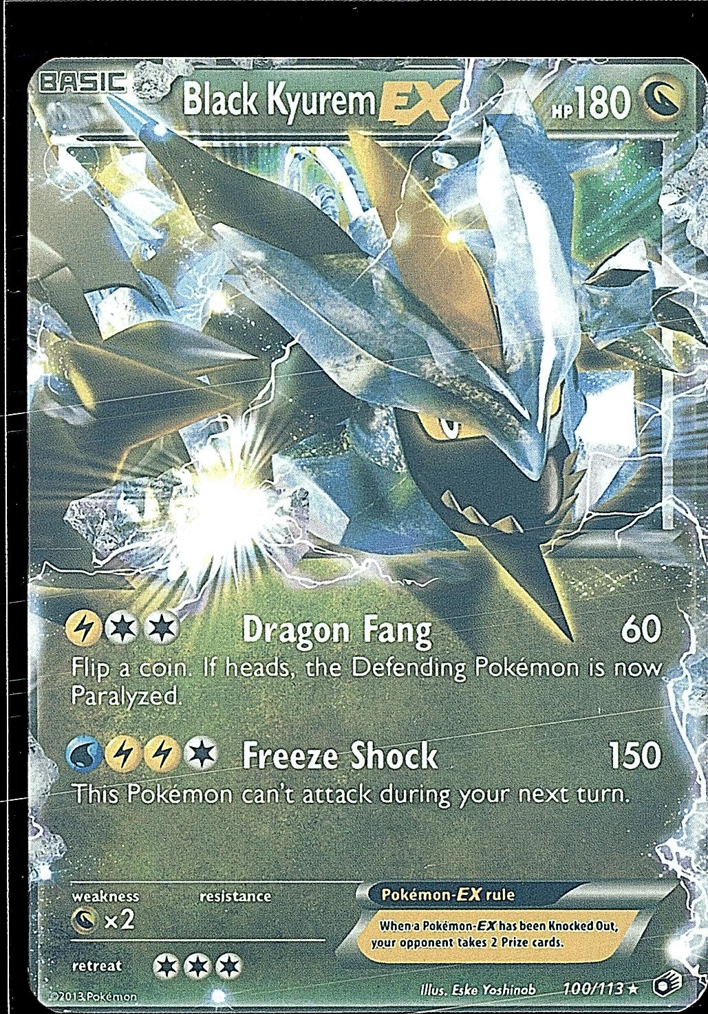 Legendary Treasures #100/113 Black Kyurem EX