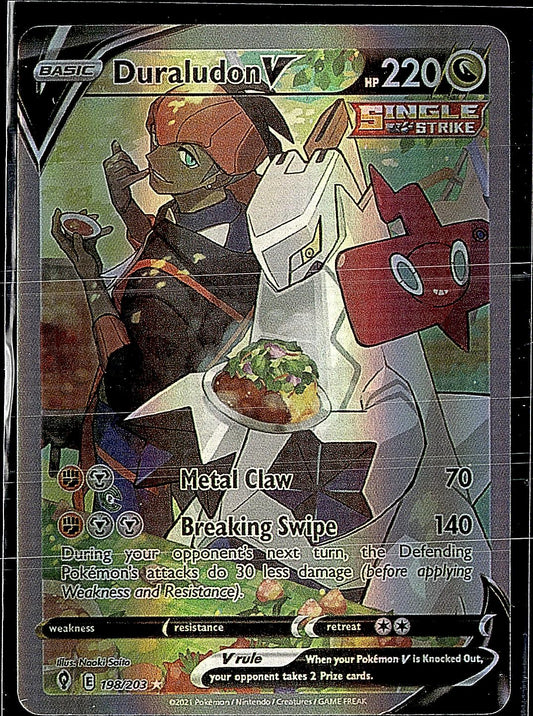 SWSH07: Evolving Skies #198/203 Duraludon V (Alternate Full Art)