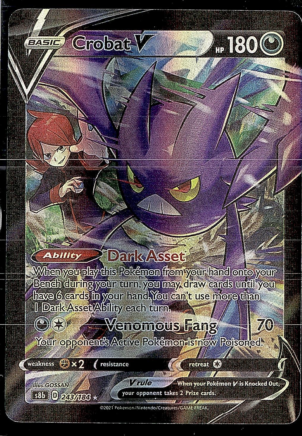 SWSH11: Lost Origin Trainer Gallery #TG20/TG30 Crobat V