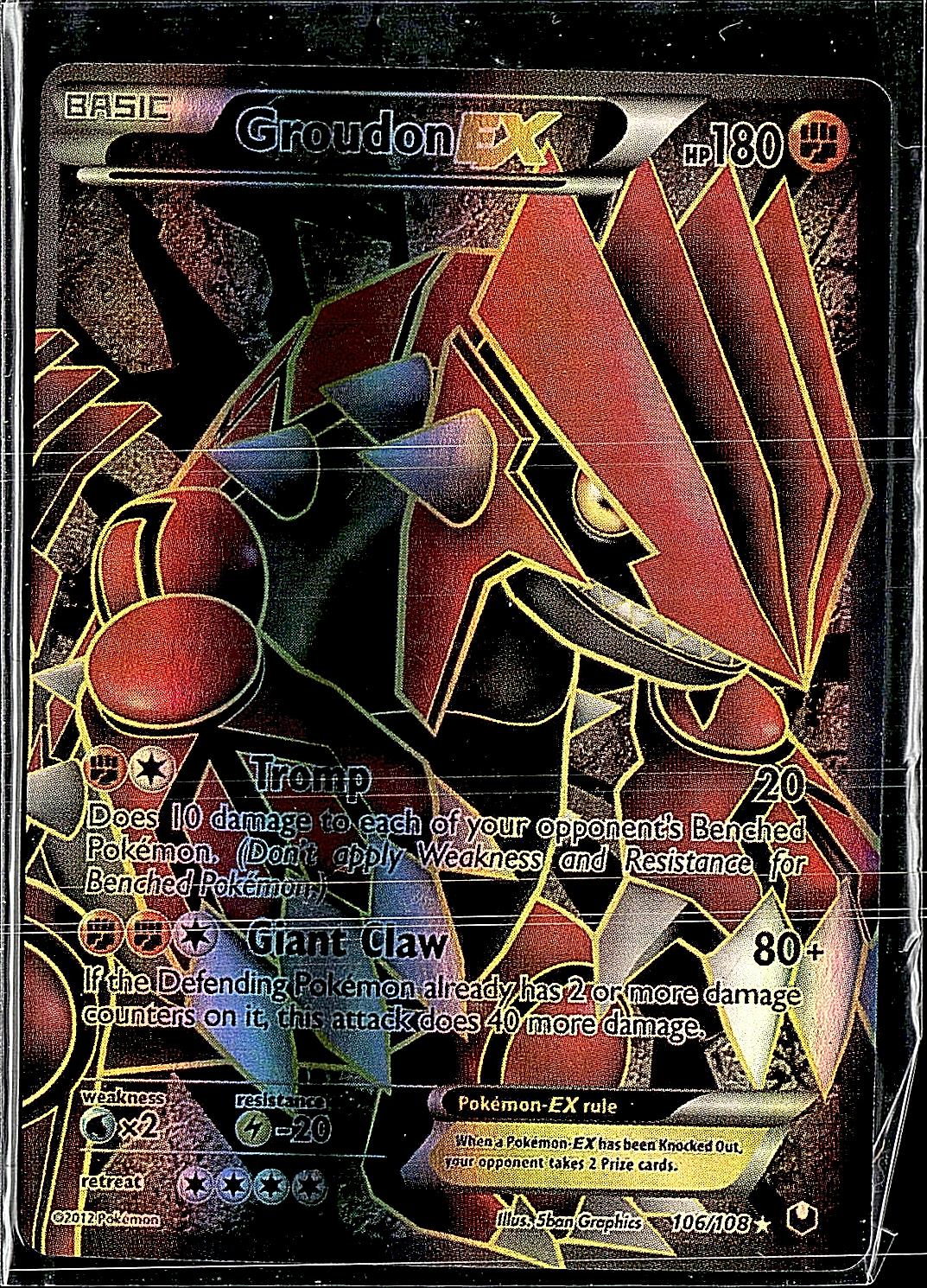 Dark Explorers #106/108 Groudon EX (106 Full Art)