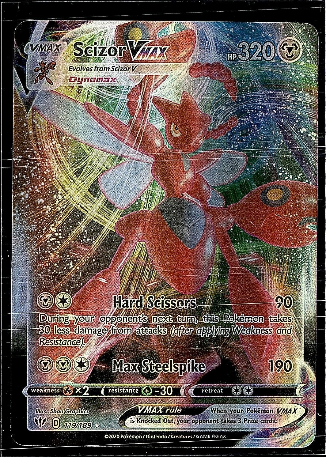SWSH03: Darkness Ablaze #119/189 Scizor VMAX