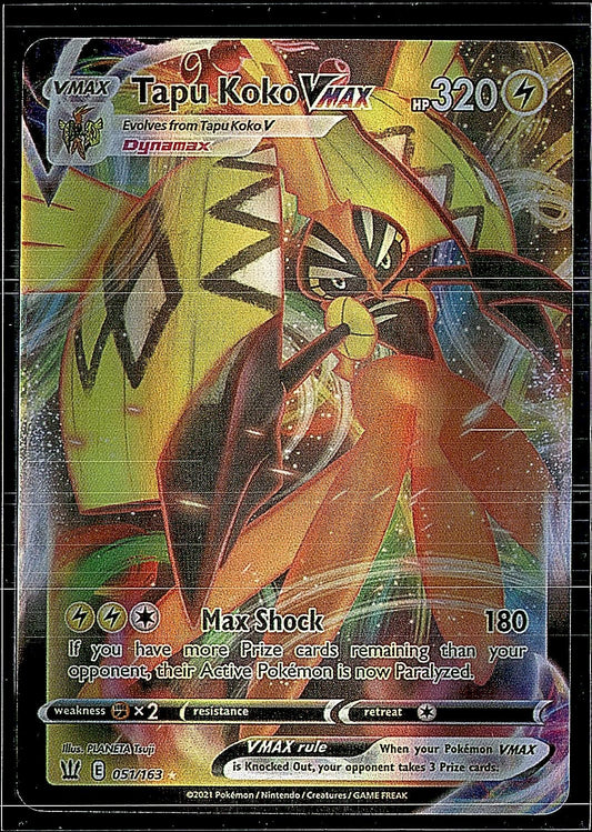 SWSH05: Battle Styles #051/163 Tapu Koko VMAX