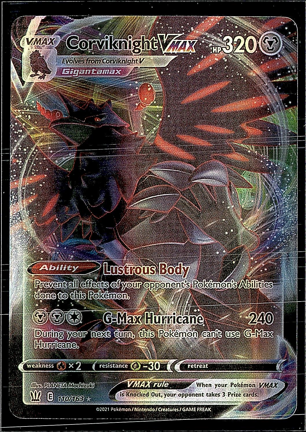 SWSH05: Battle Styles #110/163 Corviknight VMAX