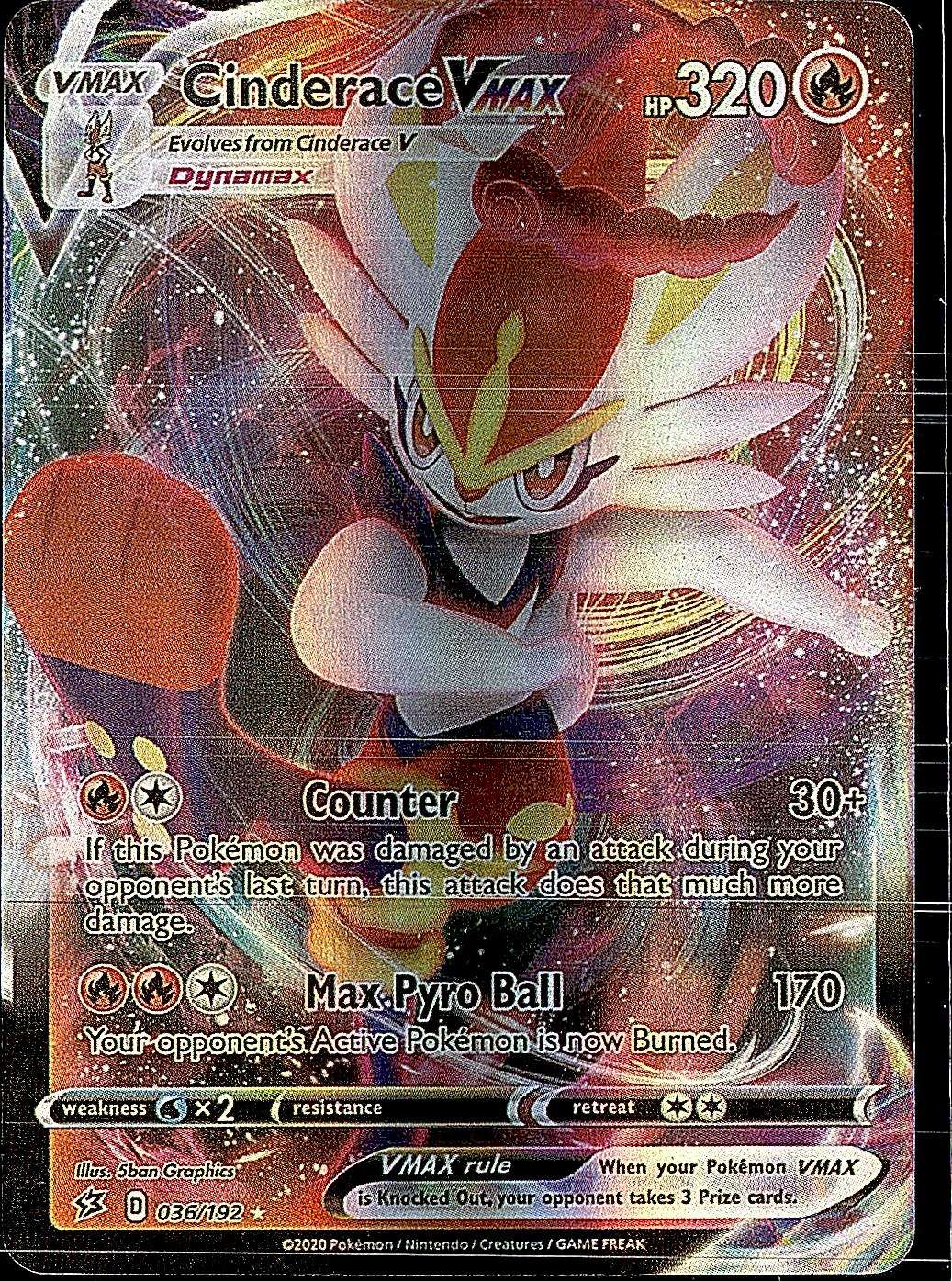 SWSH02: Rebel Clash #036/192 Cinderace VMAX