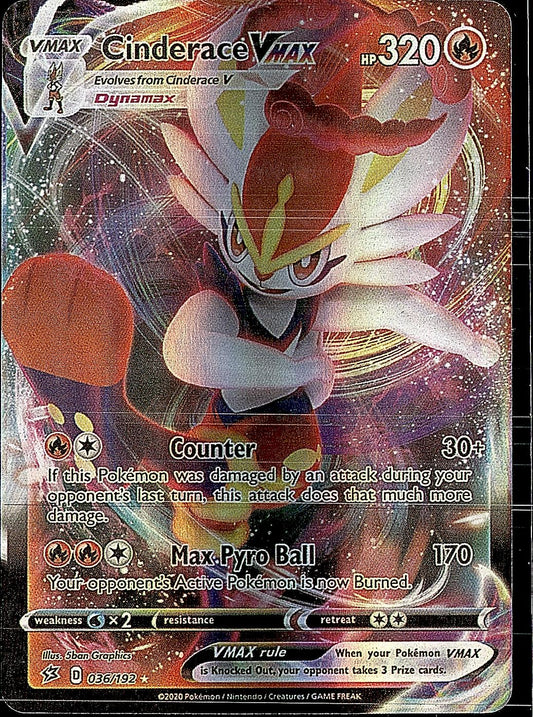 SWSH02: Rebel Clash #036/192 Cinderace VMAX