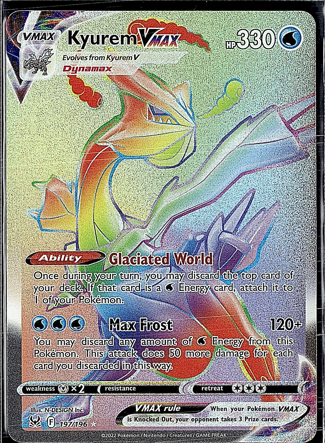 SWSH11: Lost Origin #197/196 Kyurem VMAX (Secret)