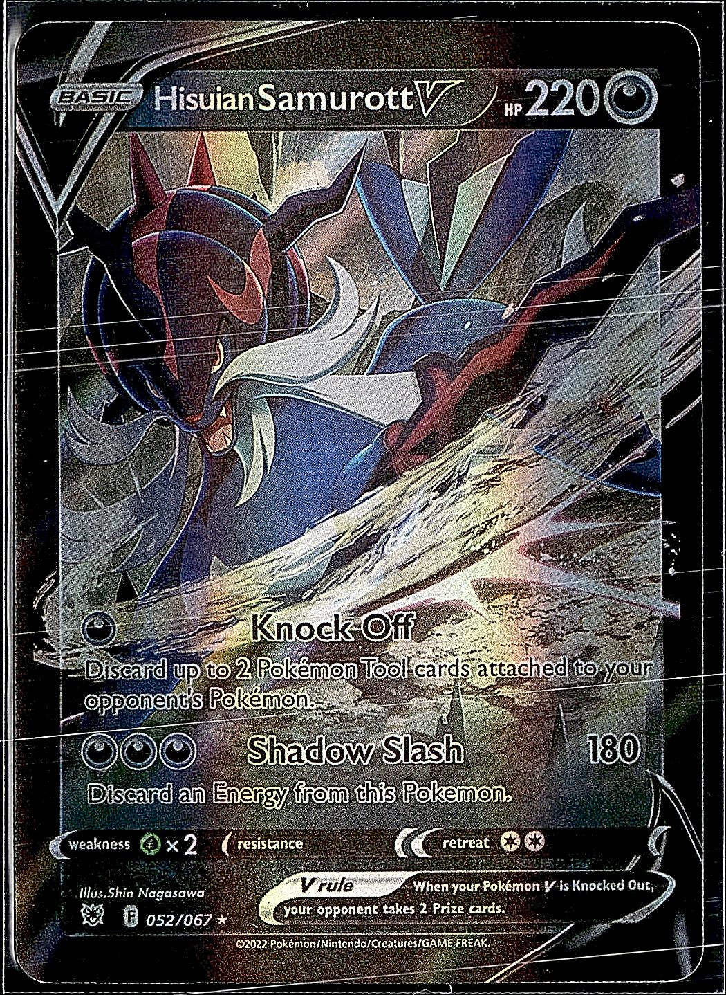 SWSH10: Astral Radiance #101/189 Hisuian Samurott V