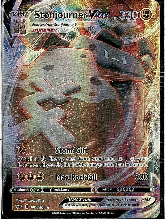 SWSH01: Sword & Shield Base Set #116/202 Stonjourner VMAX