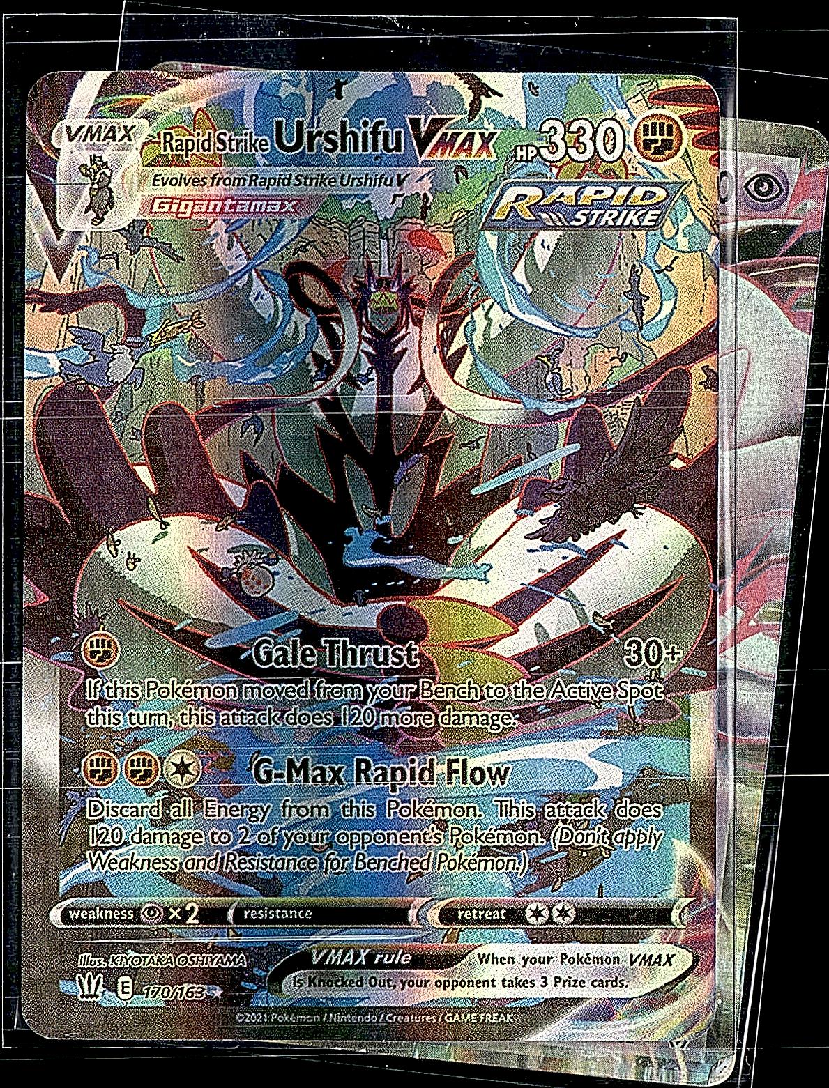 SWSH05: Battle Styles #170/163 Rapid Strike Urshifu VMAX (Alternate Art Secret)