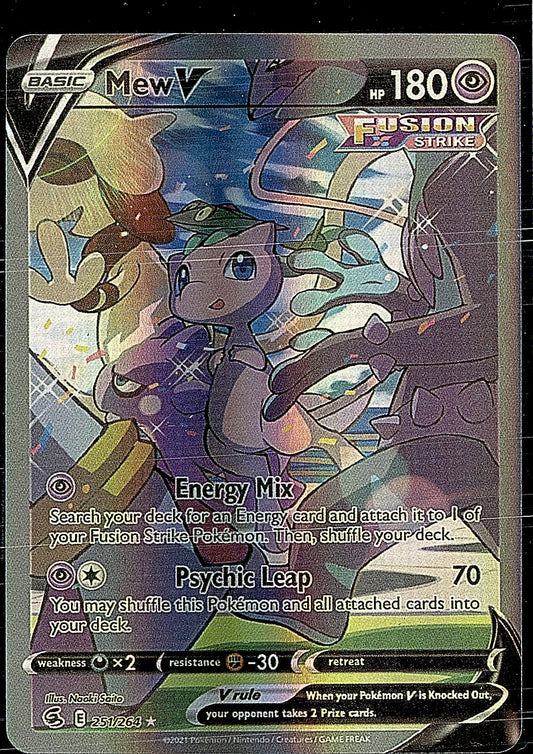 SWSH08: Fusion Strike #251/264 Mew V (Alternate Full Art)