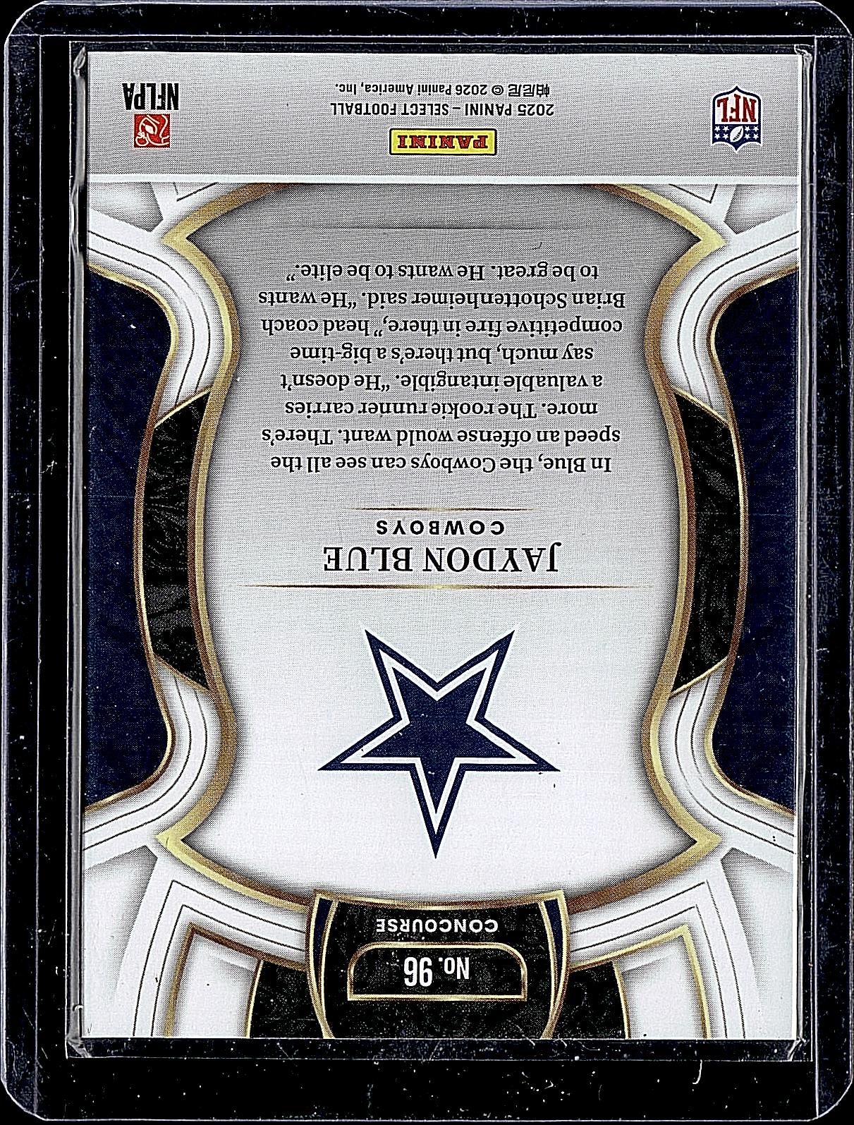 2025 Panini Select #96 Jaydon Blue