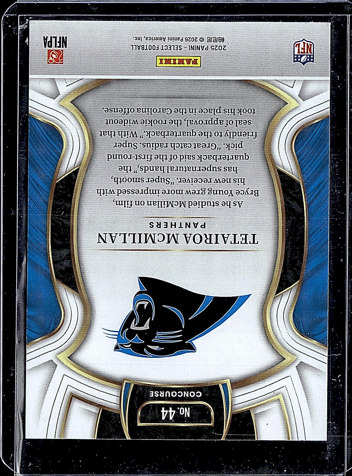 2025 Panini Select #44 Tetairoa McMillan