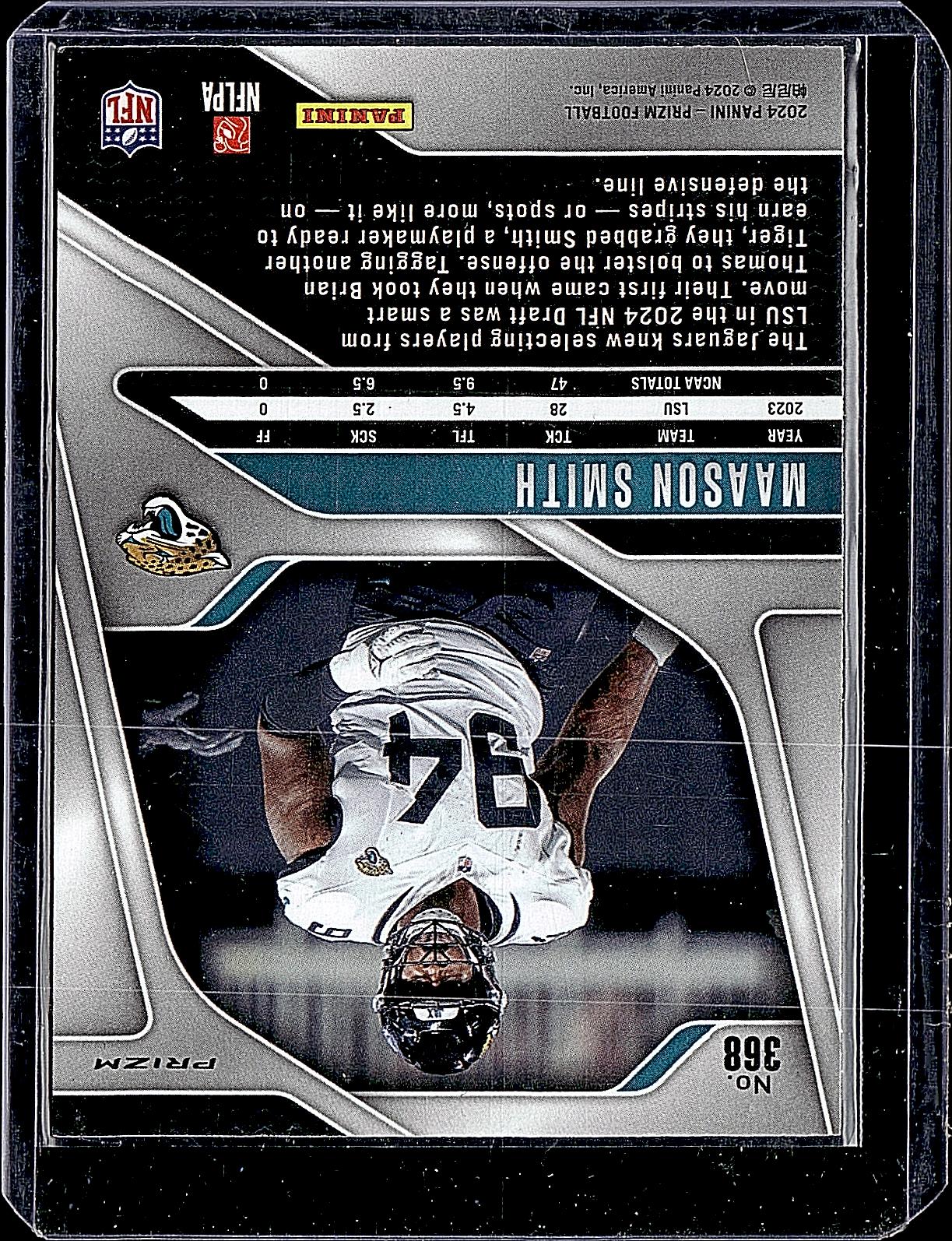 2024 Panini Prizm #368 Maason Smith Green Wave