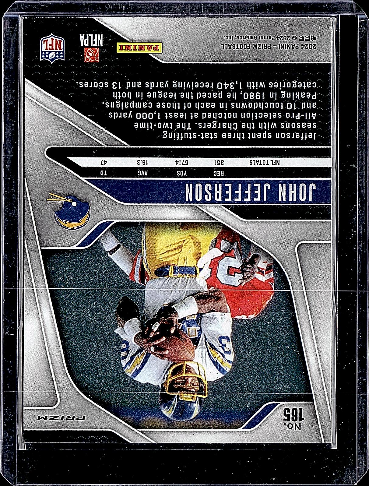 2024 Panini Prizm #165 John Jefferson Green Wave