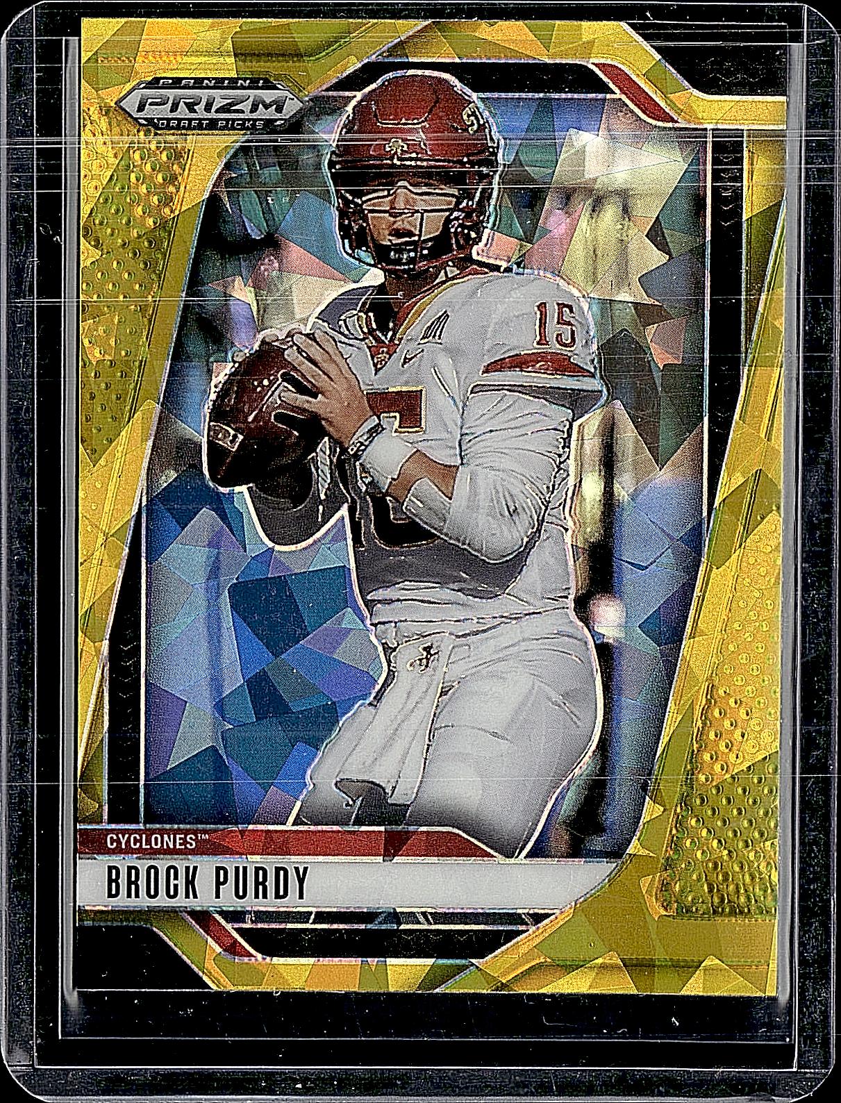 2025 Panini Prizm Draft Picks #176 Brock Purdy Prizms Gold Ice